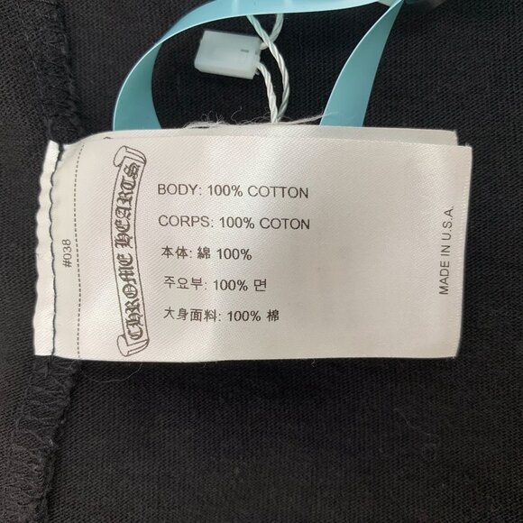 Chrome Hearts Black Graphic Cotton Long-Sleeve Sweatshirt With Pocket M - Picture 4 of 8